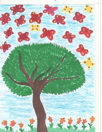 Пахомова София, 6 лет; Бабочки