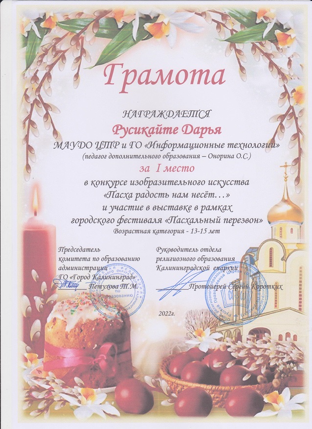 Дети. Город. Пасха. Русикайте Д.