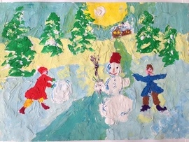 "Зимние забавы" Закревская Яна, 6 лет, МАДОУ ЦРР д\с №107