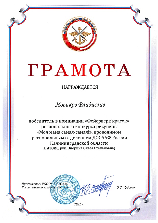 Дети. Область. ДОСААФ. Новиков В.