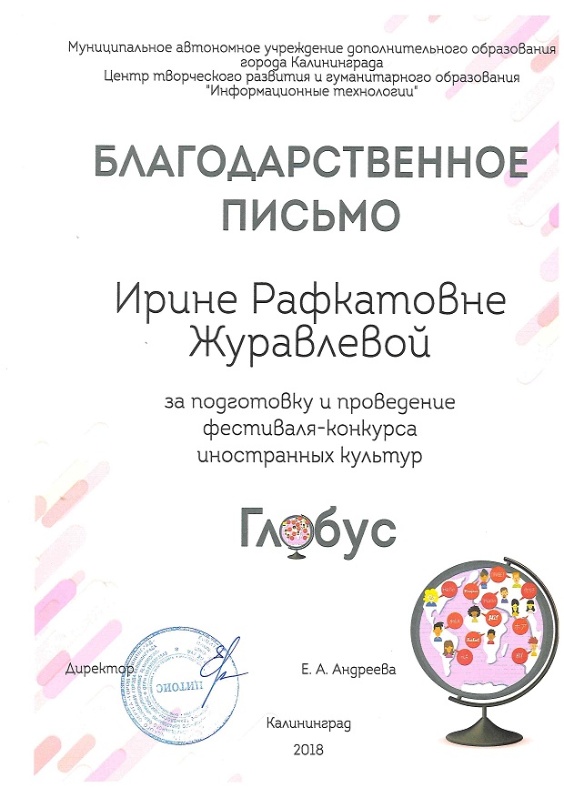 2018 Благ. Глобус