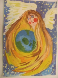 Чистякова Яна, 7 лет; Ангел земли