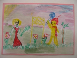 Игнатова Катя, 7 лет; Катя и Мурзилка