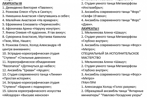 Фестиваль молодежного танца "МОРЕ"